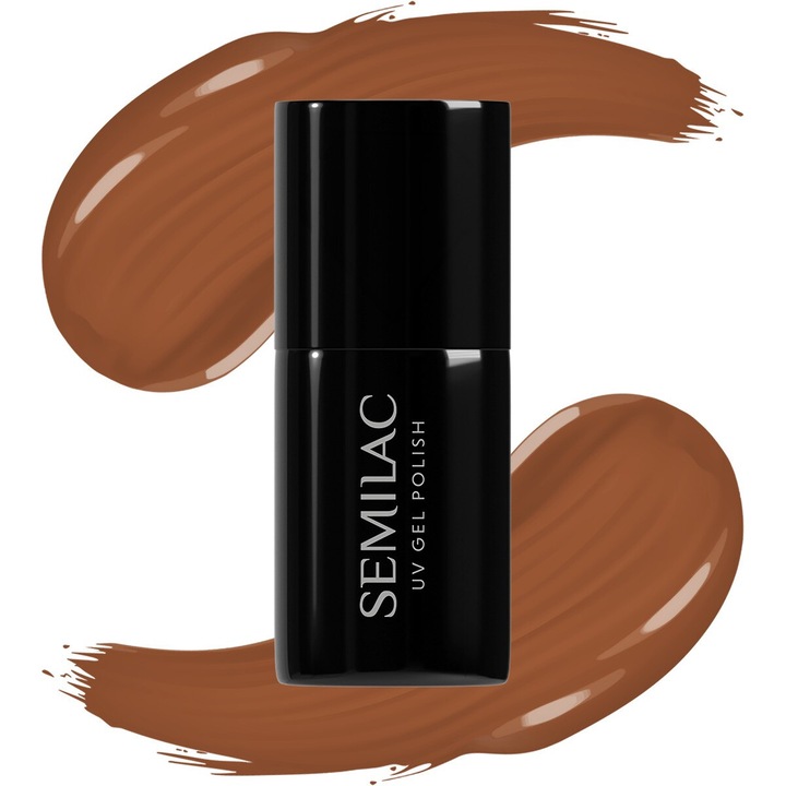 Oja Semilac 653 Mud Bath, 7 ml, caramel, nuanta calda