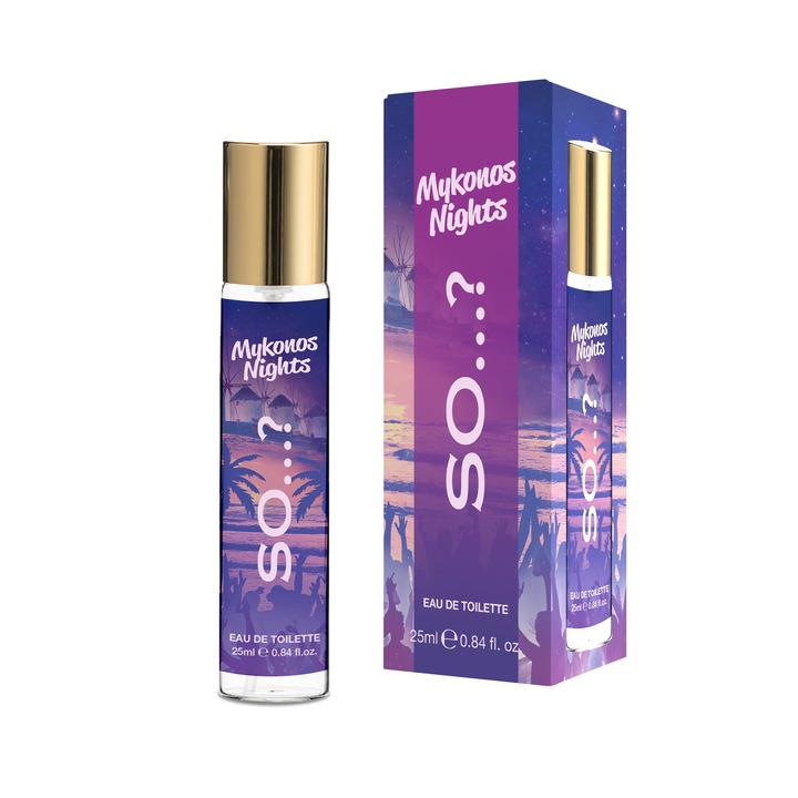 Parfum Miss So...? Escapes Mykonos Nights 25ml, note de ambra si flori