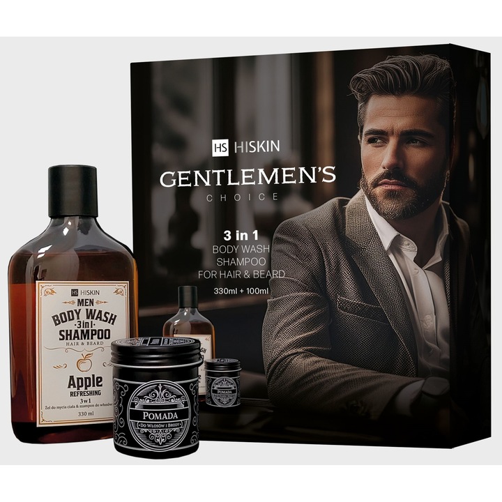 Set pomada/sampon, Hiskin, 330 ml