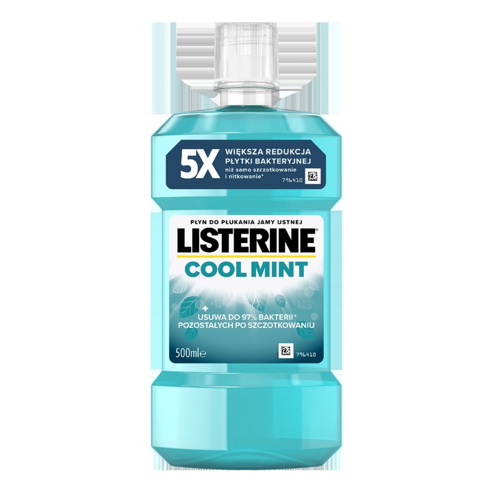 Вода за уста, LISTERINE Cool Mint, 500 мл