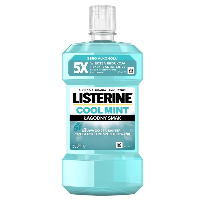 Вода за уста Listerine Cool Mint, 500 мл