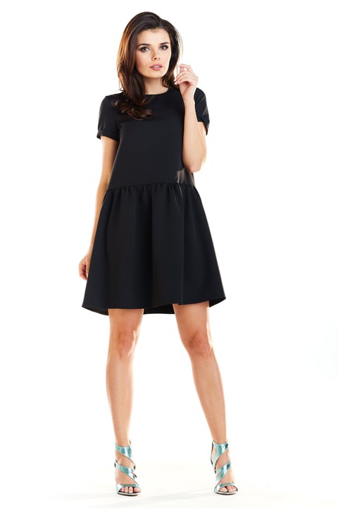 Rochie dama, Awama, Poliester, Negru, A277