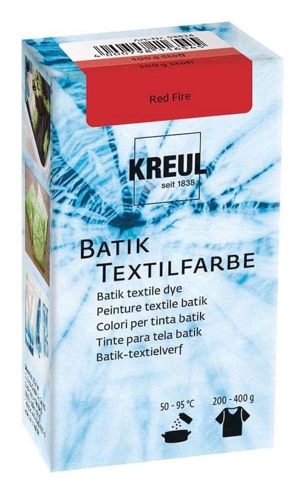 Textilfesték, KREUL, piros, 70g