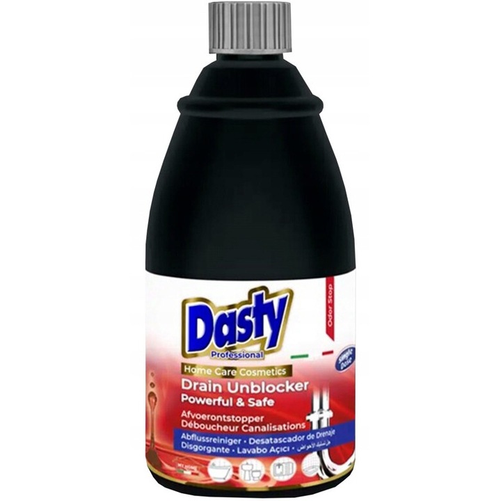 Dasty duguláselhárítási oldat 600 ml, biztonságos a csövek számára