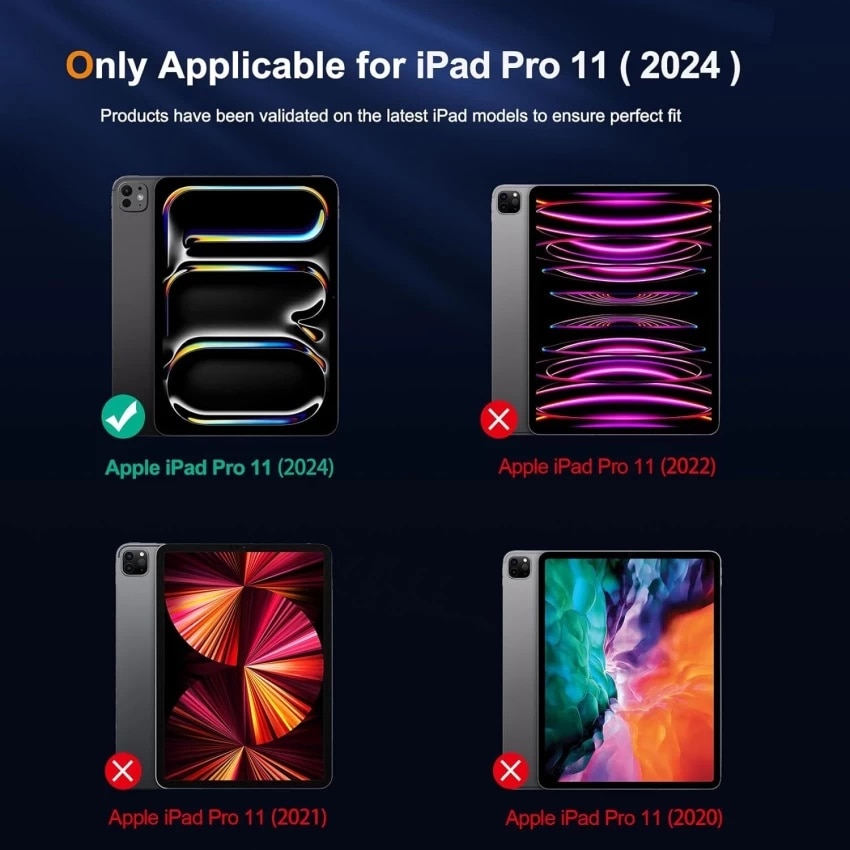 Folie sticla pentru iPad Pro 11 (2024), Claritate si Protectie Maxima, 0.33mm, Strat Oleofobic Anti-Amprenta, SKDR 3D Tab Glass - Negru