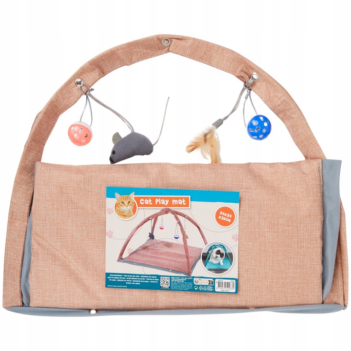 Игрална подложка за котки, CARDSPLITTER. 54x54x36 см розова