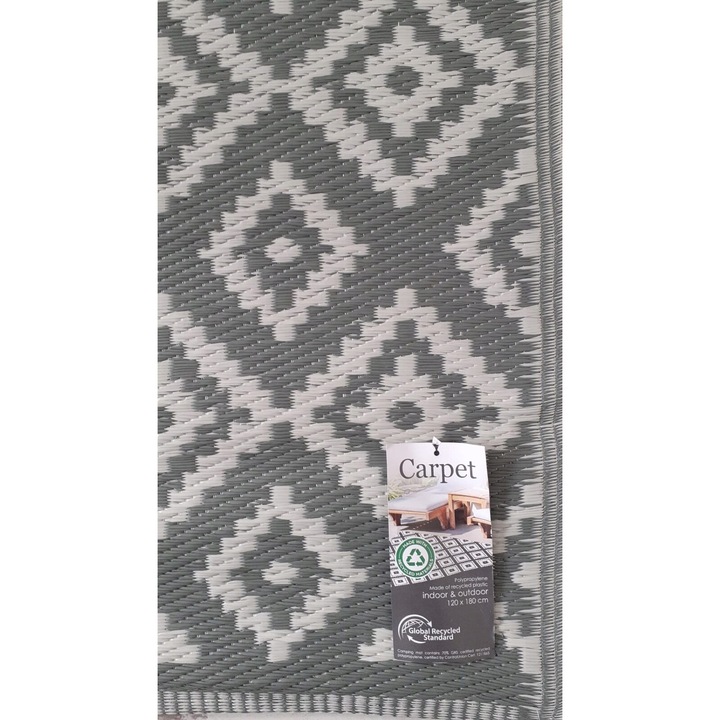 Covor exterior, CARDSPLITTER, 120x180cm, verde inchis, polipropilena