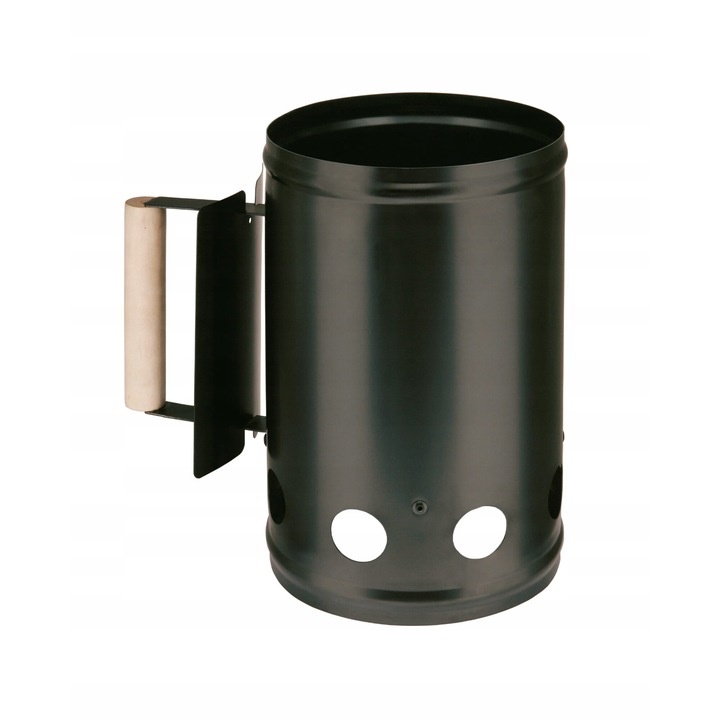 Aprinzator pentru gratar, Metal, 16 cm, Negru