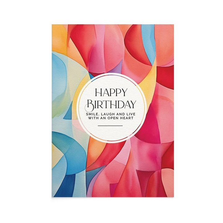 Felicitare La Multi Ani Rolling Linen Birthday, Zizula Cards, 105 X 150 mm