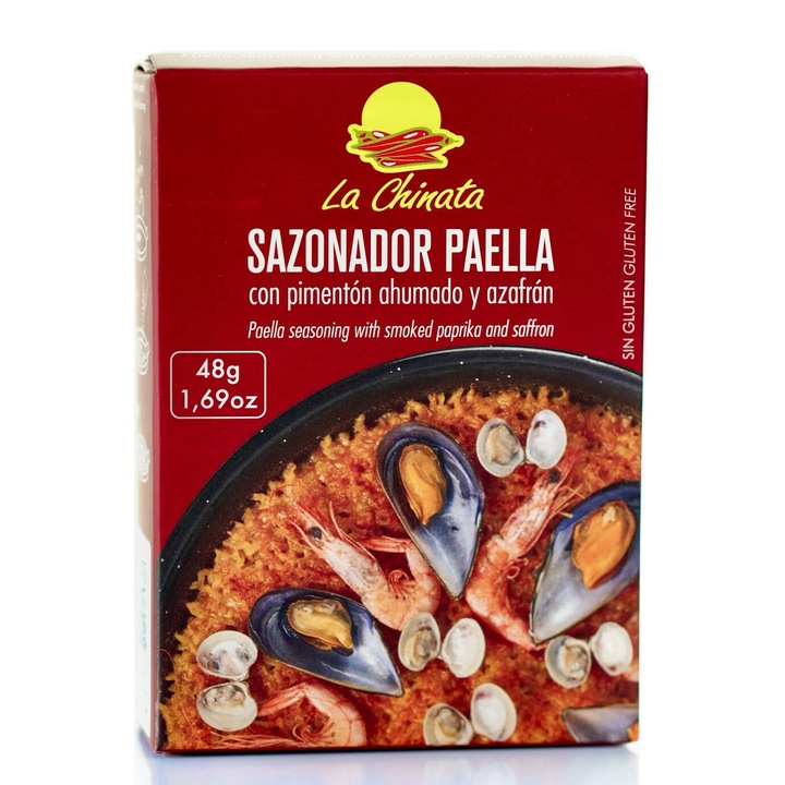 Mix spaniol de condimente pentru paella cu paprika afumata si sofran LaChinata 48g