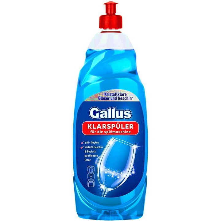 Detergent vase Gallus 850ml, previne calcarul, fara urme