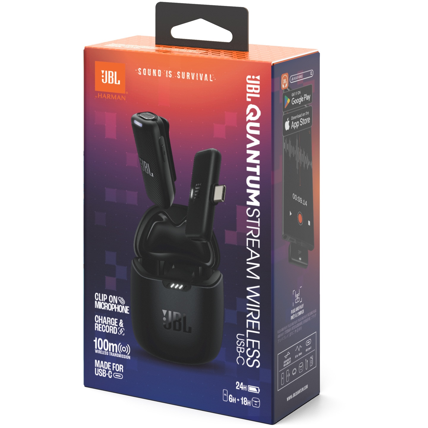 Microfon wireless JBL Quantum Stream, USB-C, 24H - eMAG.ro