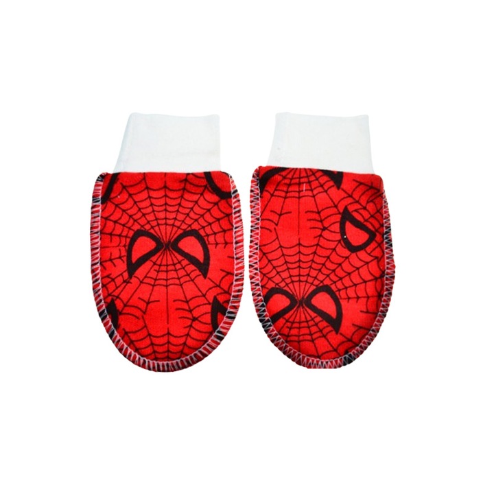 Manusi pentru nou-nascut, Mini Junior MNMJ-8, 0-3 luni, Rosu 56-62 CM