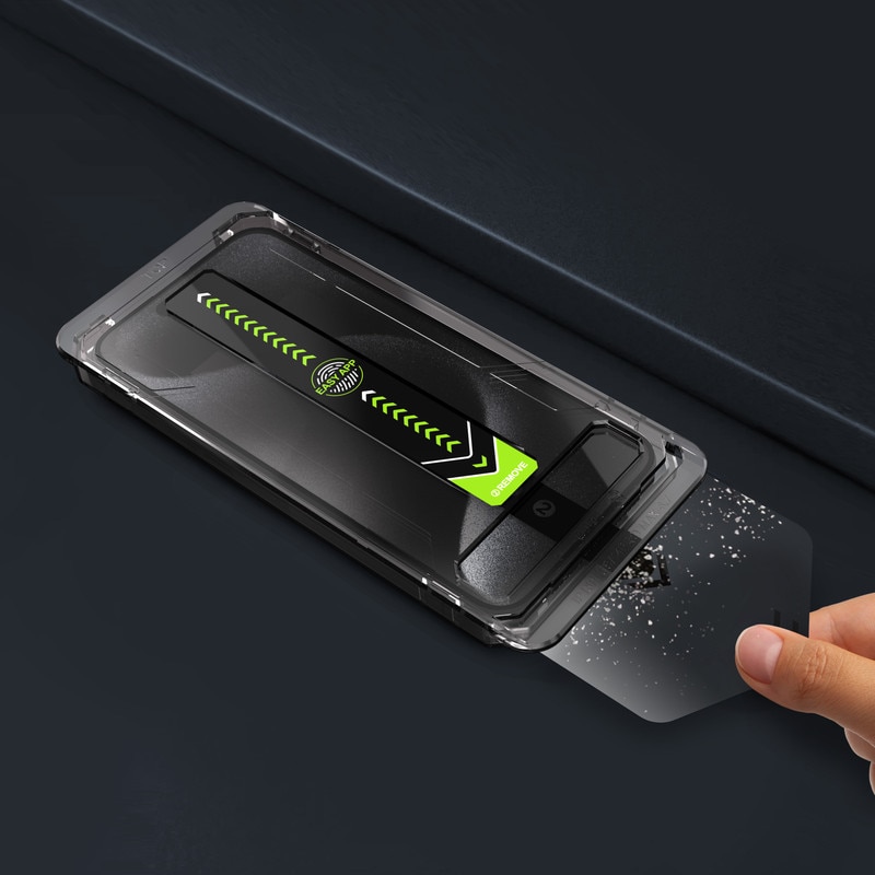 Folie sticla protectie telefoane, MOGU, compatibila cu iPhone 16 Pro, instalare usoara, instalare 1:1 usoara si rapida cu dispozitiv de montare automata in 30 de secunde, protectie a telefonului, folie de inalta definitie，transparent
