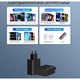 Incarcator pentru telefon mobil si tableta, MOGU, adaptor PD dublu de incarcare rapida de 120 W, 2USB+2PD, negru