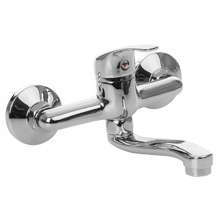 35 mm-es ezüst VIVO falra szerelhető egykaros mosdócsaptelep