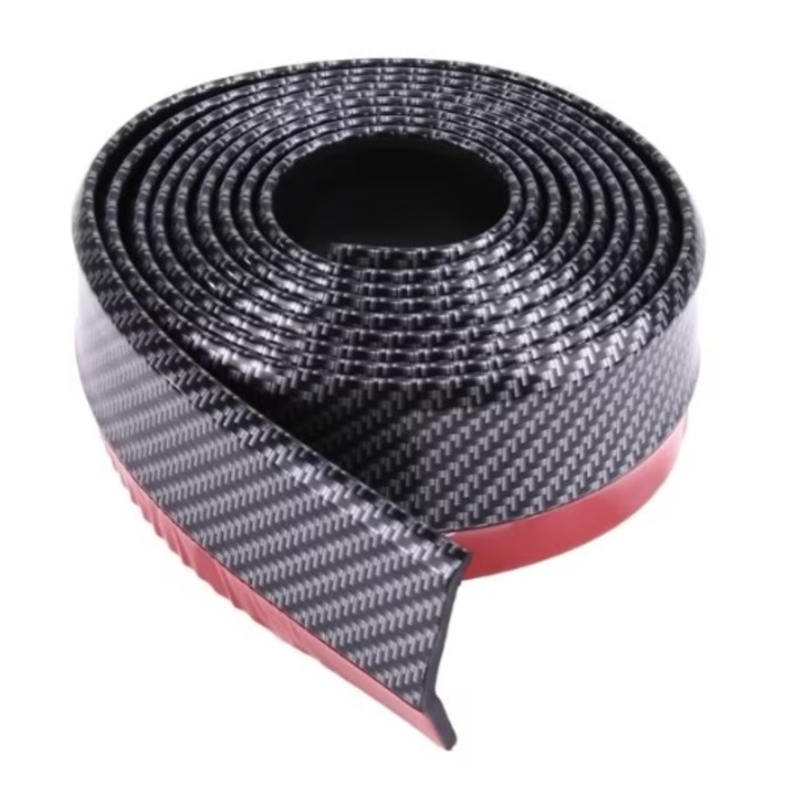 Prelungire pentru fata, spate, praguri laterale, culoare carbon, coshop®, lungime 2, 5m si latime 5, 5cm