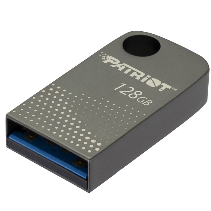 Patriot FLASHDRIVE Tab300 128GB USB 3.2 120MB/s, мини, алуминий, сребрист
