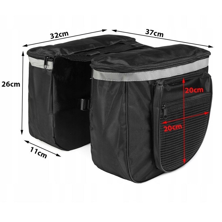 Geanta Bicicleta Touring, Impermeabila, Multifunctionala