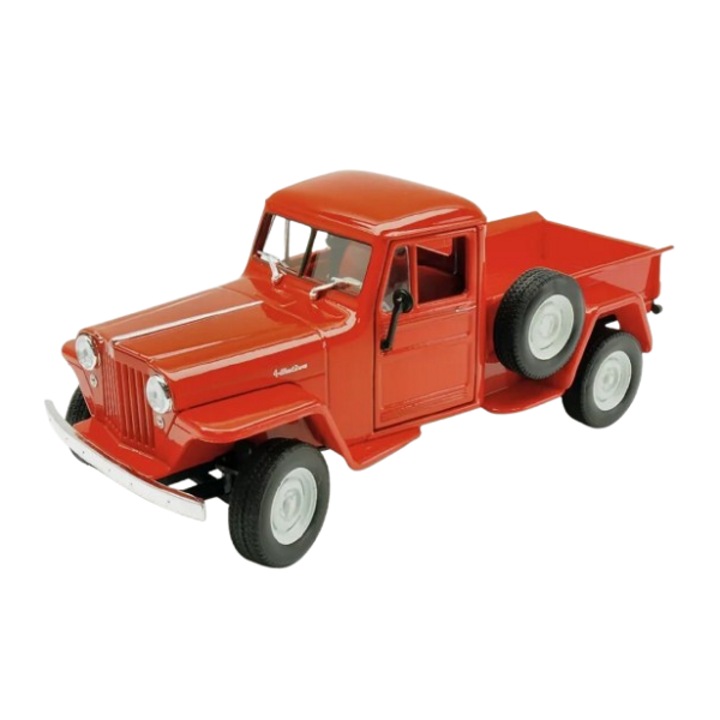 Modell Jeep Willys 1947, piros, Welly 1/24
