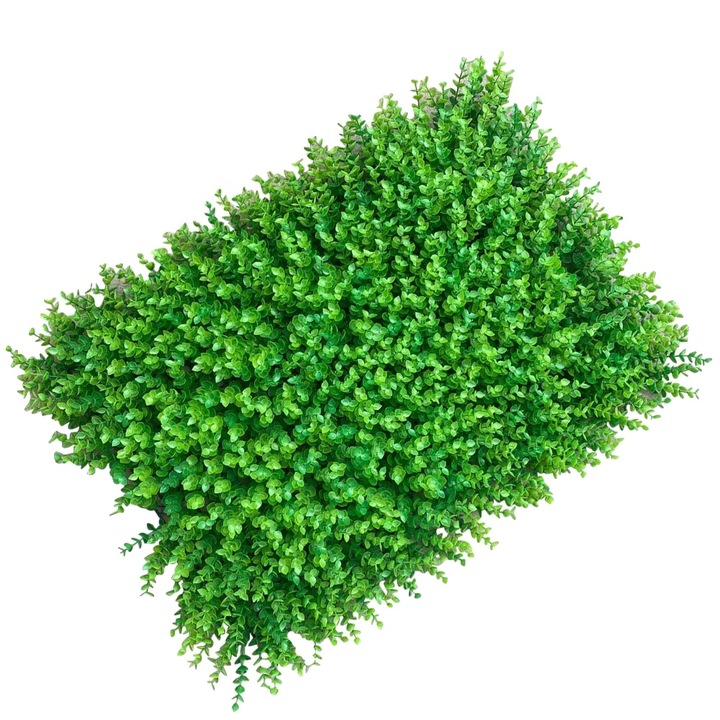 Panouri artificiale din boxwood, 12 bucati, Aspect natural, 60x40x4cm, Verde