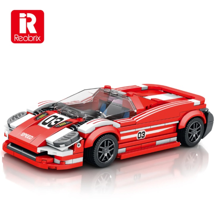 Конструктор Reobrix 917 Living Legend, 355 части, 30x22.5x5.5cm, червен