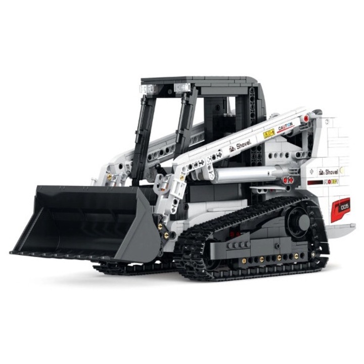 Играчка Багер с предна лопата Reobrix, Пластмаса, 1366 части, 14+ години, 35 x 16,5 x 19 см, Многоцветен