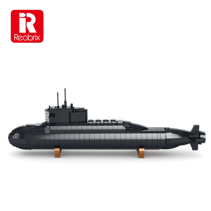 Конструктор Reobrix Nuclear Strategic Submarine, 1498 части, 45x32x8cm, черен