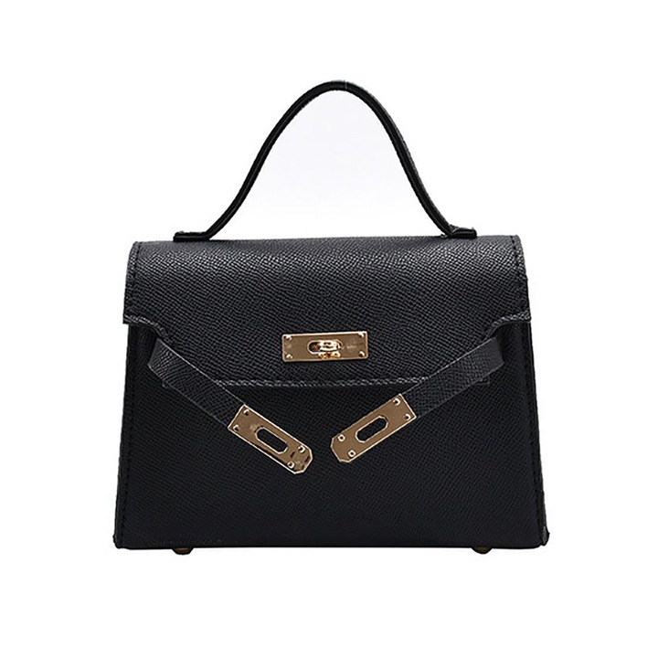 Jormftte női válltáska, fekete, 19x13x7cm