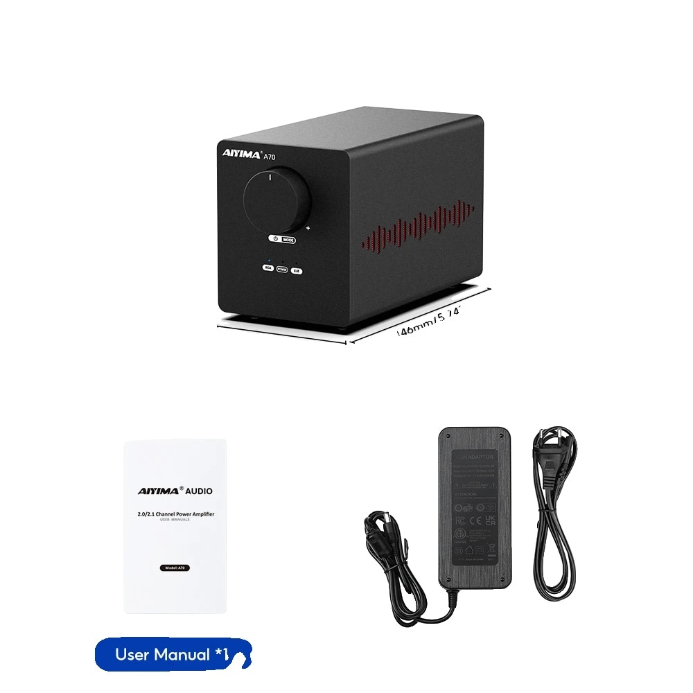 アンプ Aiyima A70 2.0/2.1 CH Power Amplifier AIYIMA A70 2.1