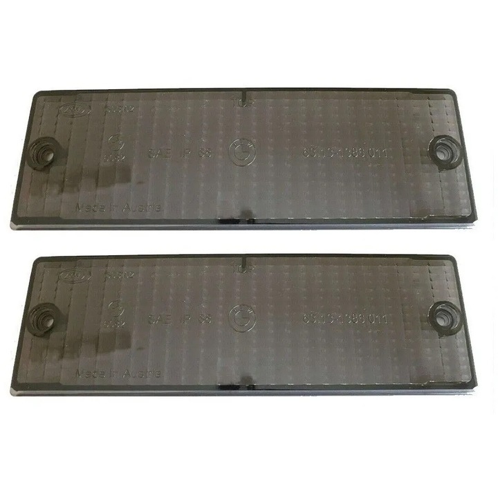 Set de lentile de semnalizare pentru BMW E30 BMW Seria 3, negru, afumat, stanga si dreapta