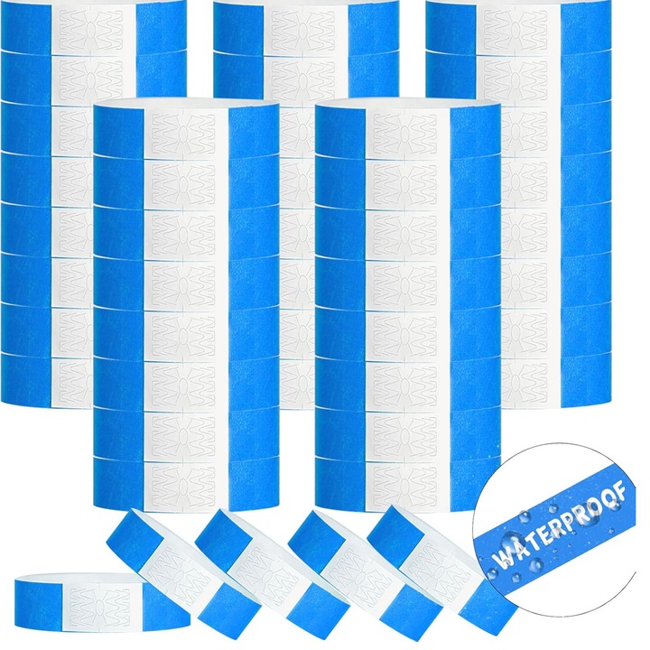 100 db karszalag szett rendezvényekre, vízálló, kék
