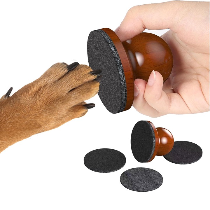 Set 2 pile de unghii pentru caini/pisici, Enforose, din lemn, culoare maro