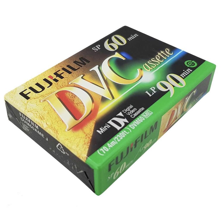Caseta MiniDV FUJIFILM DVCasette mini DV Digital Video Casette DVM60AME J SP 60 min LP 90 min (70, 4m/230ft) DVM60 ME