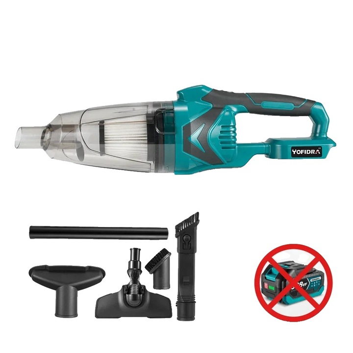 Aspirator electric portabil, 1500W, capacitate rezervor 750ML, fara baterie