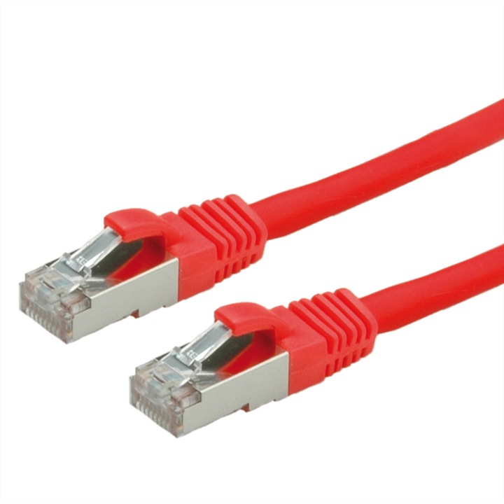 VALUE Patchkabel Cat.6 (Clasa E) S/FTP (PiMF), LS0H, rood, 1,5 m