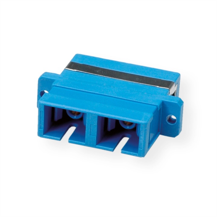Adaptor fibra optica, Roline, Plastic, Albastru