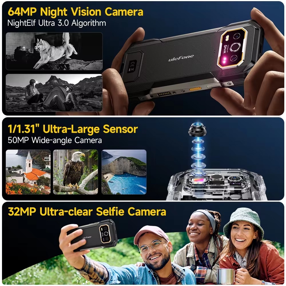 Smartphone Ulefone Armor 27T Pro, 24GB RAM, 256GB, 6.78