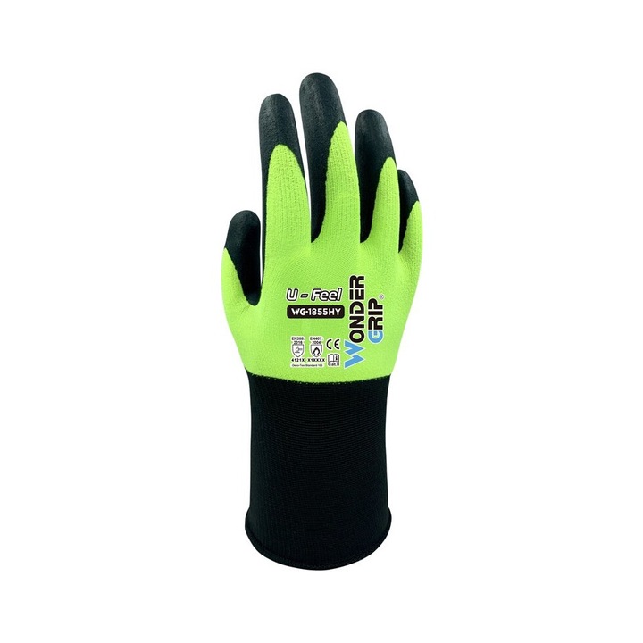 Manusi de protectie, fara silicon, confortabile, XXL, Verde/Negru