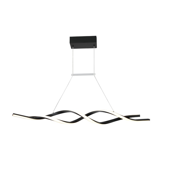 Candelabru LED ERENYEA, dimabil, 38W, 100x12cm, alb-negru, cu telecomanda