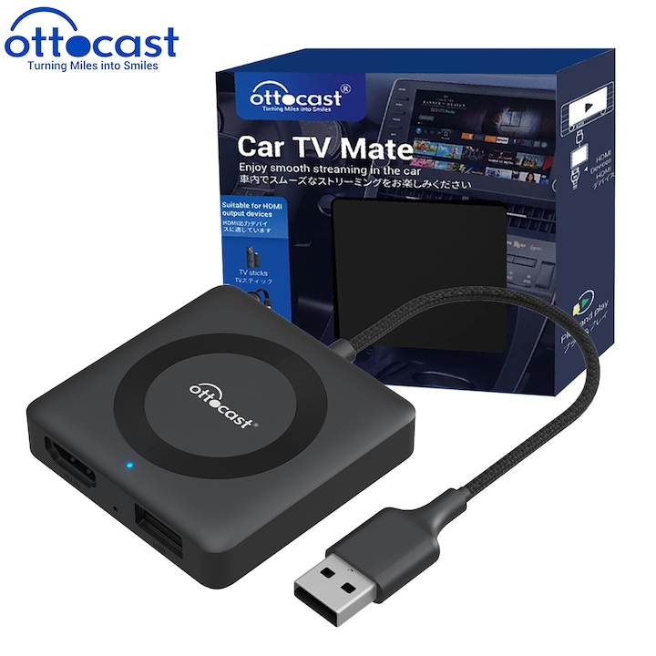 Адаптер Ottocast, CA361-C4 Car TV Mate, HDMI, мултимедиен, Carplay TV Box