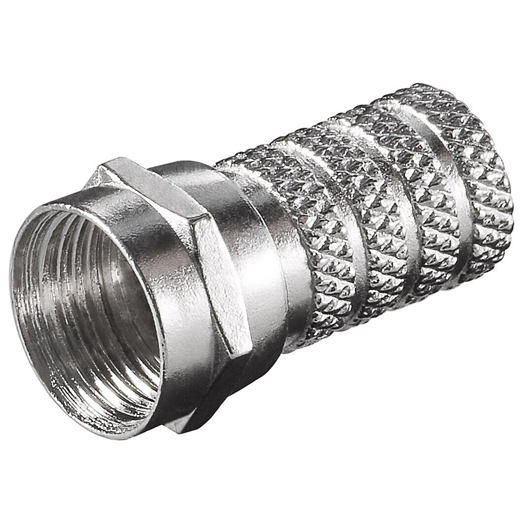 Conector F, 4.0 mm, zinc-nichel, argintiu - eMAG.ro