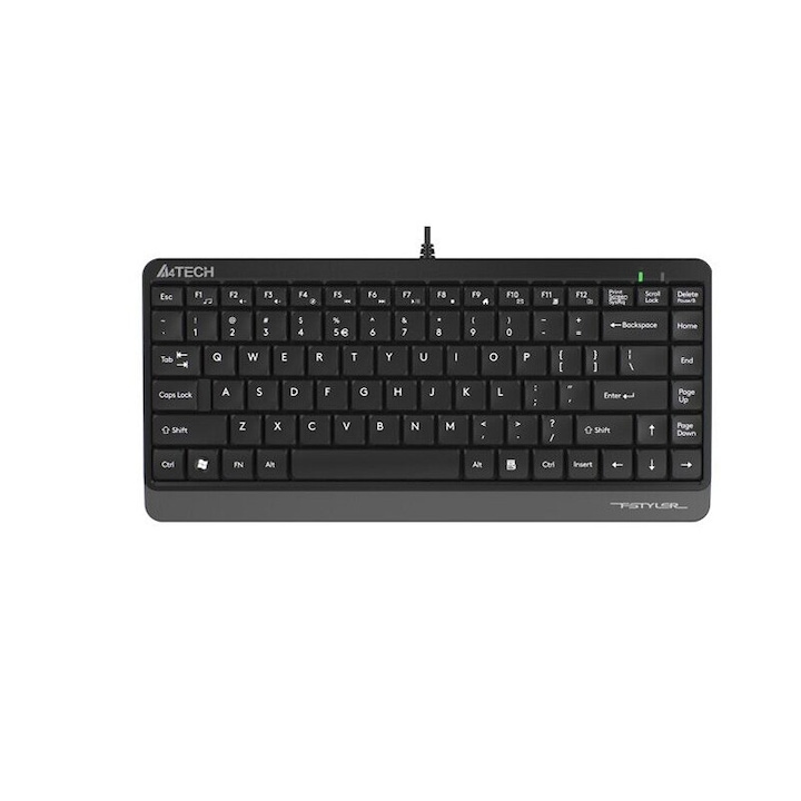 Клавиатура A4TECH FK11, Сив, USB