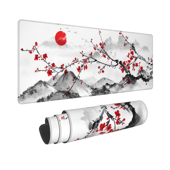 Mouse Pad Gaming 800*300*3mm, Plum Bossom C
