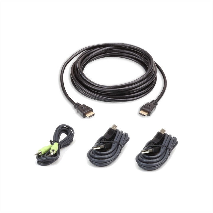 KVM kábelkészlet HDMI Secure 2L-7D03UHX4, USB, TAA kompatibilitás, 2m