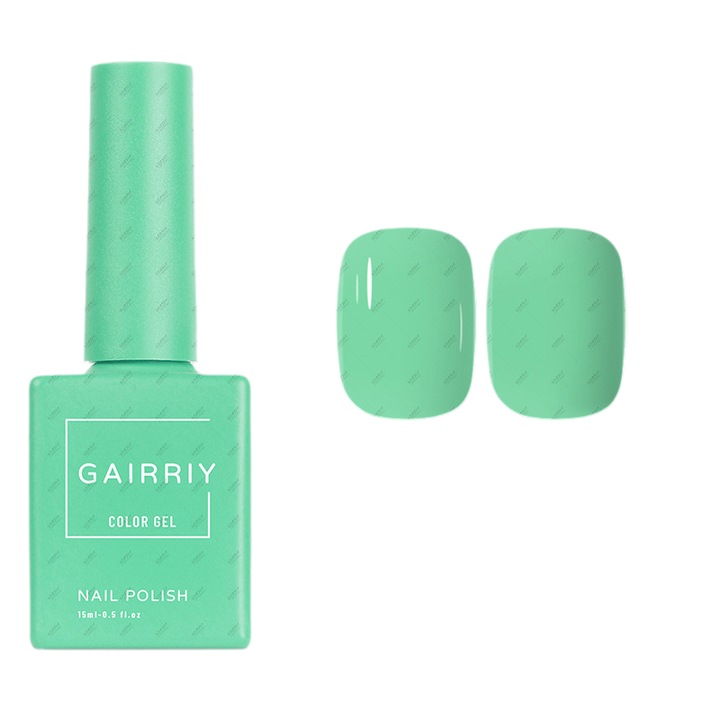 Oja semipermanenta, GAIRRIY, verde stralucitor, 15ml, F038