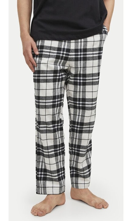 Jack&Jones Crimon pizsamanadrág 12182711 bézs, normál szabású, pamut