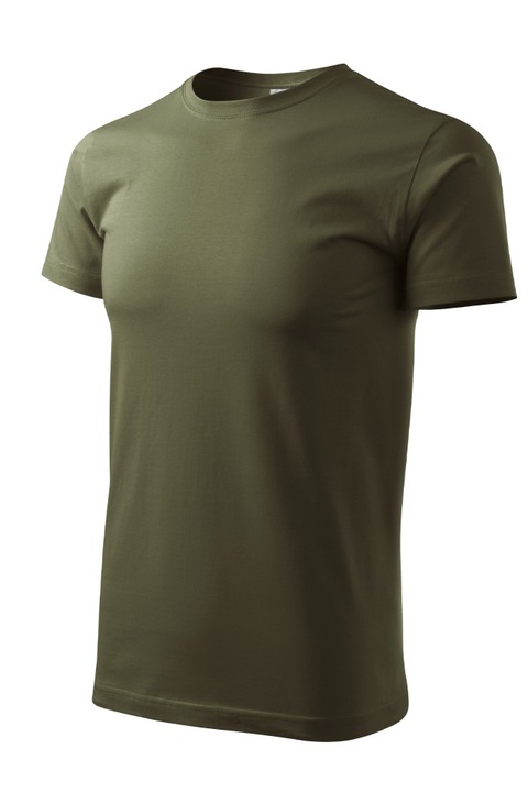 Мъжка тениска K-off цвят армейско зелено 160 гр. 4XL