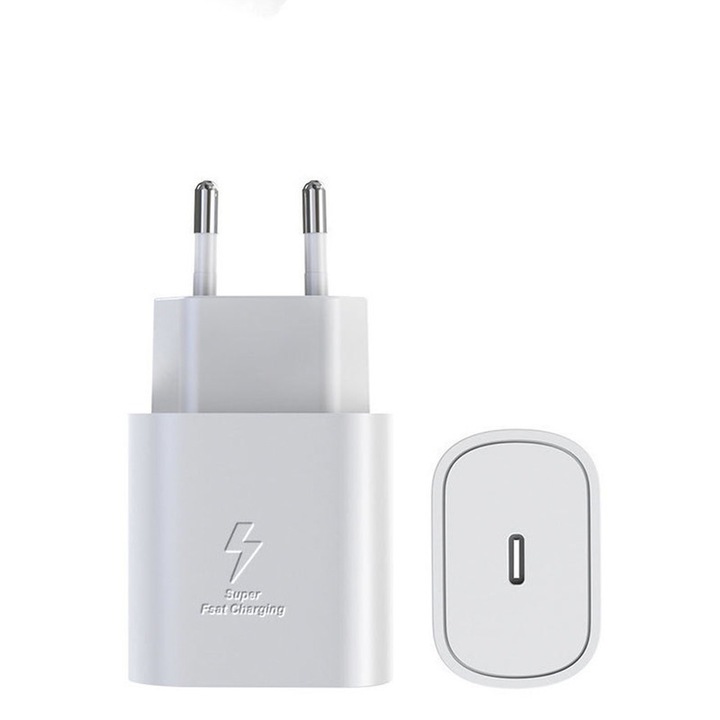 Incarcator rapid pentru Samsung, 25 W, Tyoe-C, alb