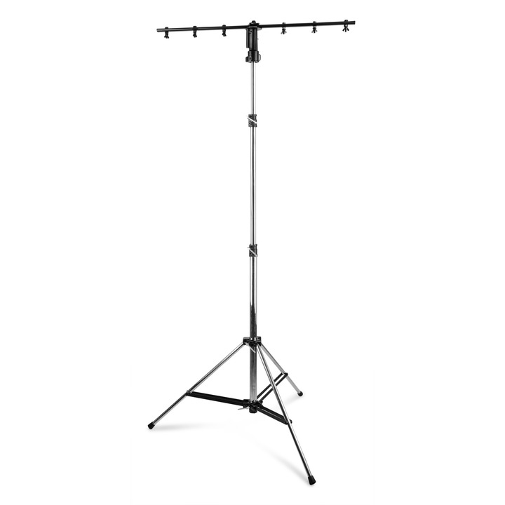 T-Bar világítóállvány, fém, 140-290cm, 40kg, BeamZ Pro WLS70